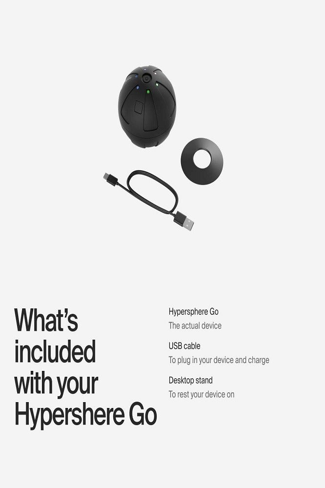HYPERICE Hypersphere Go Mini Vibrating Massage Ball for Muscle Recovery, Myofascial Release and Pain Relief - Portable Fitness Massager Perfect, Black  - Image 5
