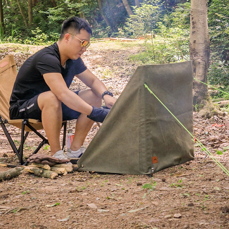 Fireproof Cloth 1mm Thickened Canvas: Flame Retardant Wear-Resistant - Folding Space-Saving Windproof Shield for Outdoor Barbecue Camping Picnic Use - Image 5
