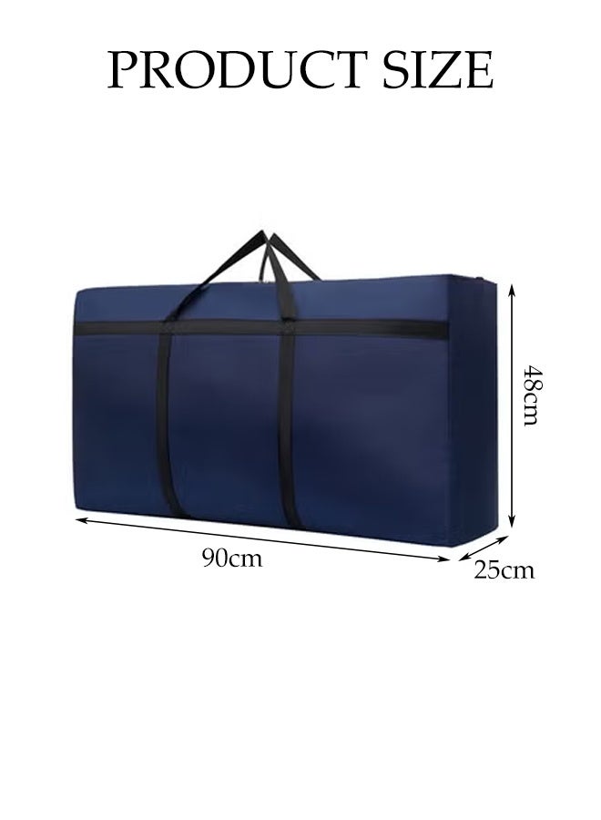 Extra Large Storage Bag for Moving - Heavy Duty Oxford Water-Resistant Storage Bag Organizer with Reinforced Handles & Zippers for Travelling/Camping - Image 2