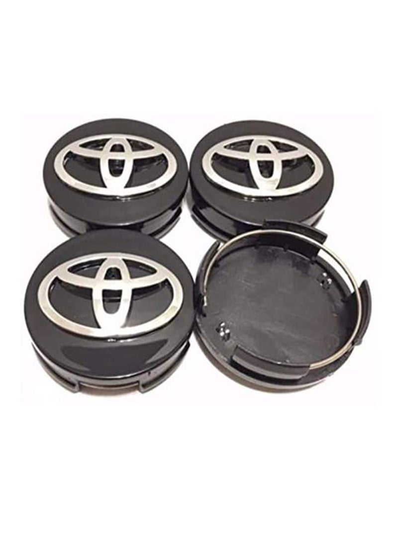 Generic Car Wheel Center Hub Caps for Toyota Parts Accessories Modified Cap Decorative Cover Kit  Black 62mm 4pcs  - Image 1