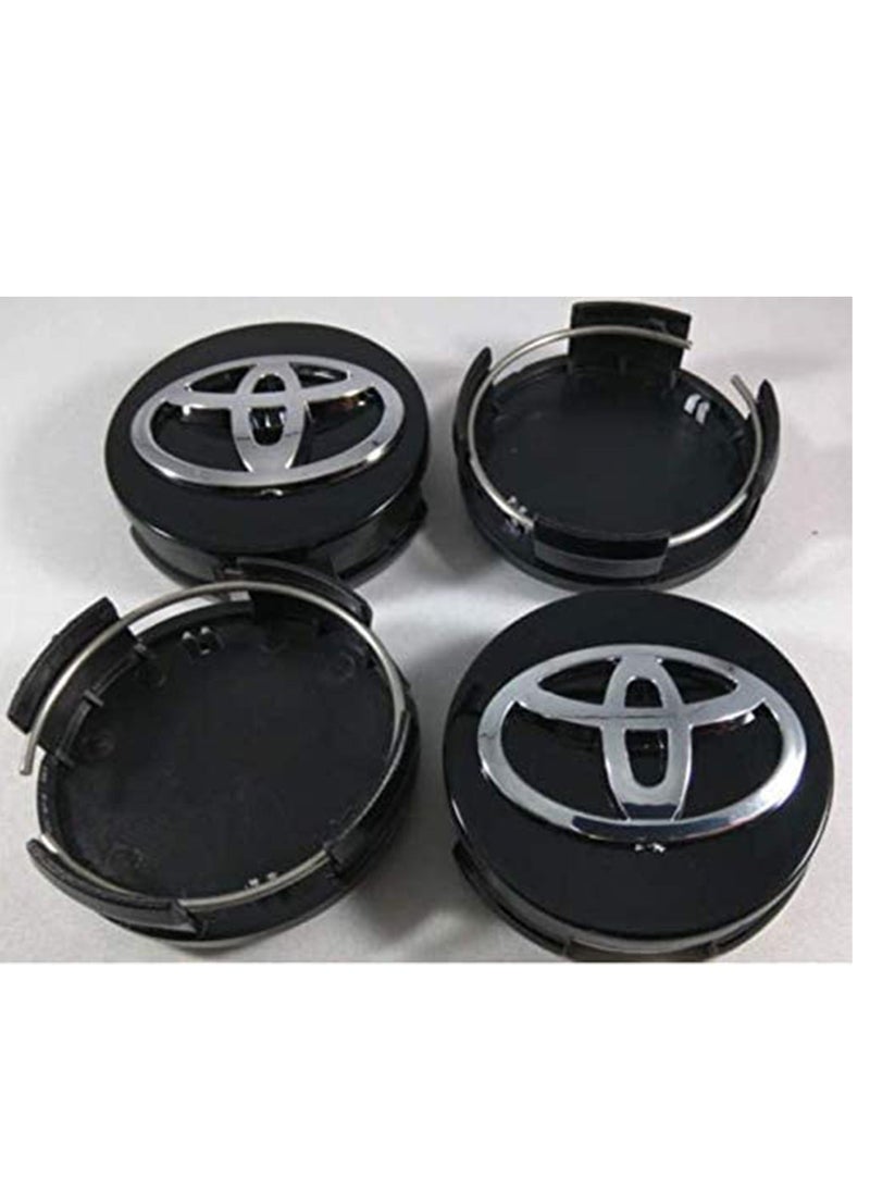 Generic Car Wheel Center Hub Caps for Toyota Parts Accessories Modified Cap Decorative Cover Kit  Black 62mm 4pcs  - Image 4
