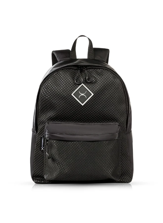 Hydrobrew Hydrobrew 17" Backpack w/ Sip Switch Tritan Water Bottle 1000ml | Laptop Backpack w/ Bottle – Black