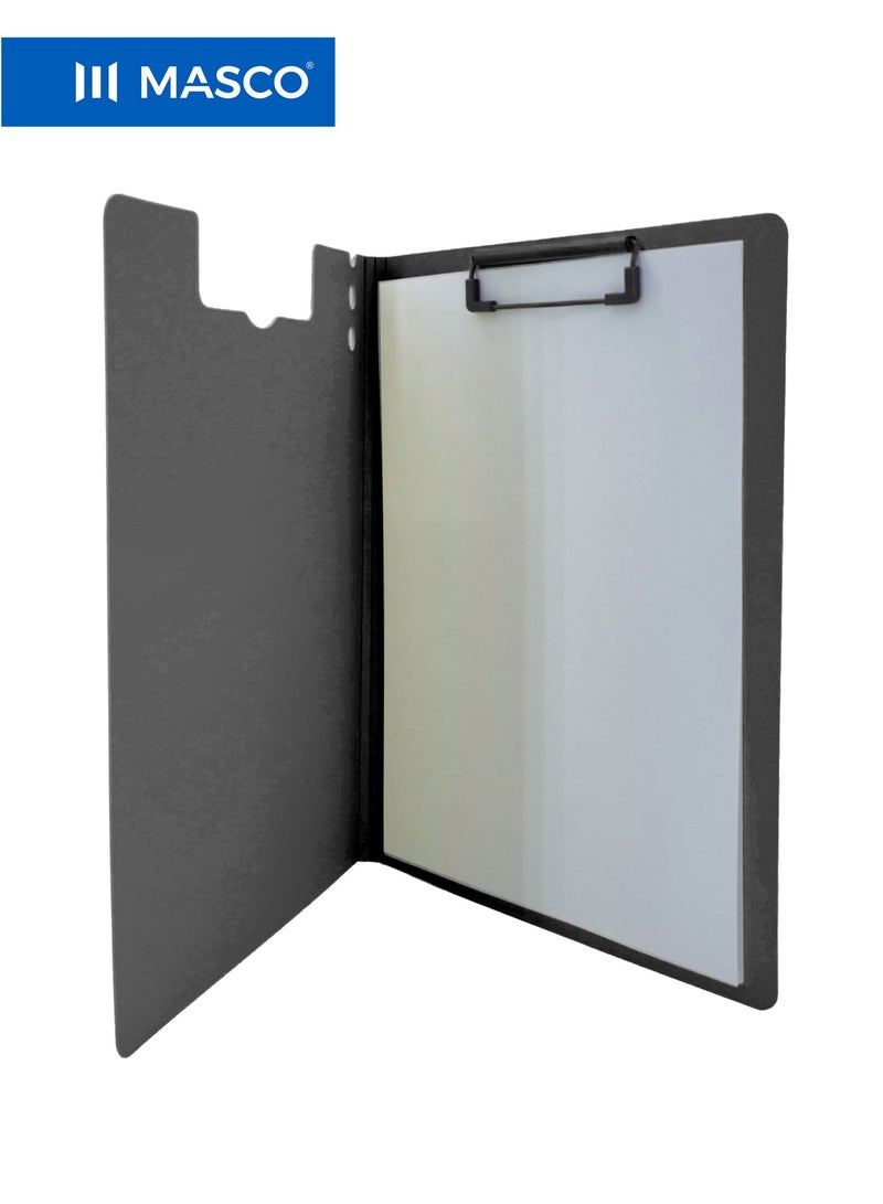 MASCO A4 Clipboard with Strong Metal Clip, Black - Image 2