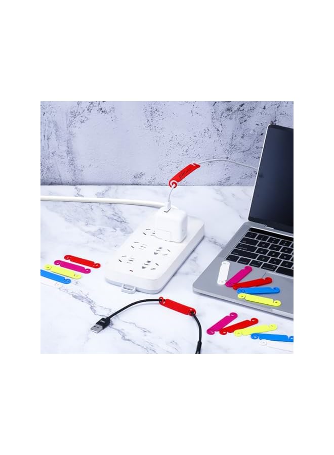 PROMASS promass 60 PCS Multicolor Cable Labels Cable Tags Cable Management Labels Write on Cord Identification Tags for USB Computer Phone Charger  - Image 3