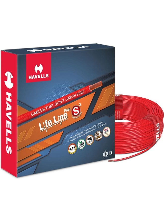 Havells Lifeline Cable WHFFDNA11X5 1.5 sq mm Wire (Red) - Image 1