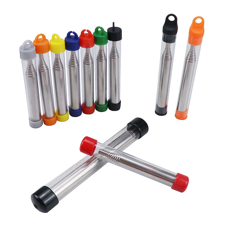 Pocket Bellow9.3mm tube outdoor fire tool stainless steel fire tube retractable fire tube(Black, 9.3cm) - Image 2