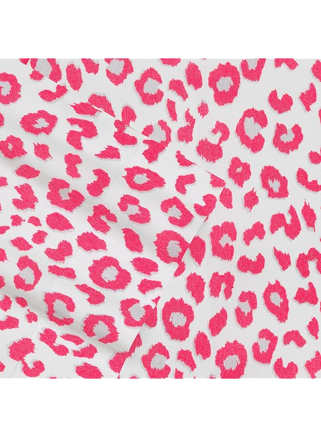 بتسي جونسون ملاءات سرير كوين ناعمة وخفيفة الوزن ومقاومة للبهتان والتجاعيد بنقشة جلد النمر - Image 2