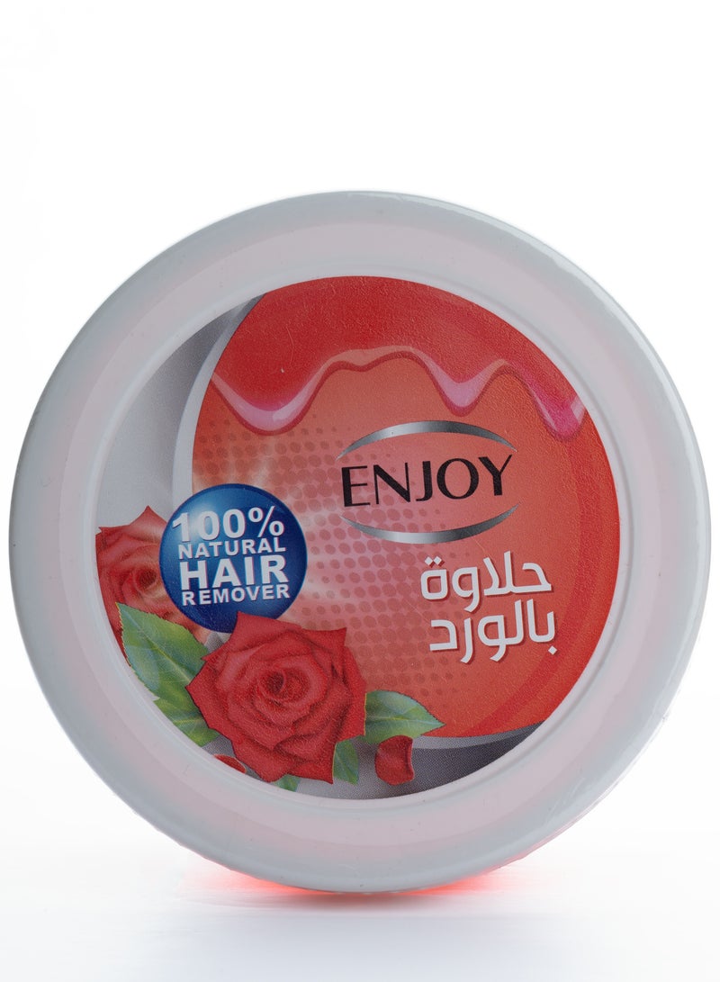 إنجوي حلاوة إزالة الشعر بالورد – 400 جم | 100% طبيعية | حلاوة سكر بالورد | لطيفة ومنعشة للبشرة | نعومة حريرية طويلة الأمد | مغذية ومرطبة بخلاصة الورد الطبيعي - Image 2
