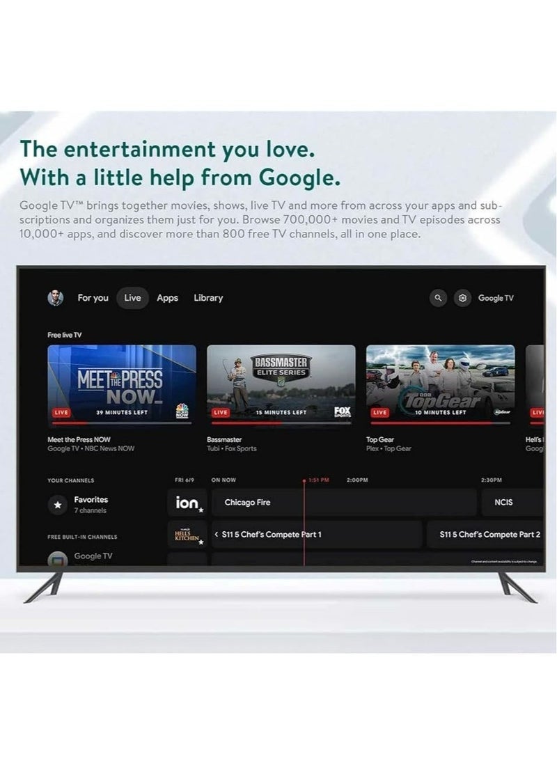 ONN Full HD Streaming Device with Google TV – Built-in Chromecast, Dolby Audio & DTS Support | 2GB RAM & 16GB Storage Smart TV Stick | WiFi Media Player for YouTube, Netflix,  Prime | Voice Remote Included  - Image 3