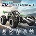 ACAMMZAR Remote Control Car 118 High Speed RC Cars for Kids 20KMH Monster RC Truck Off Road with Lights Toys for Boys Green - Image 4