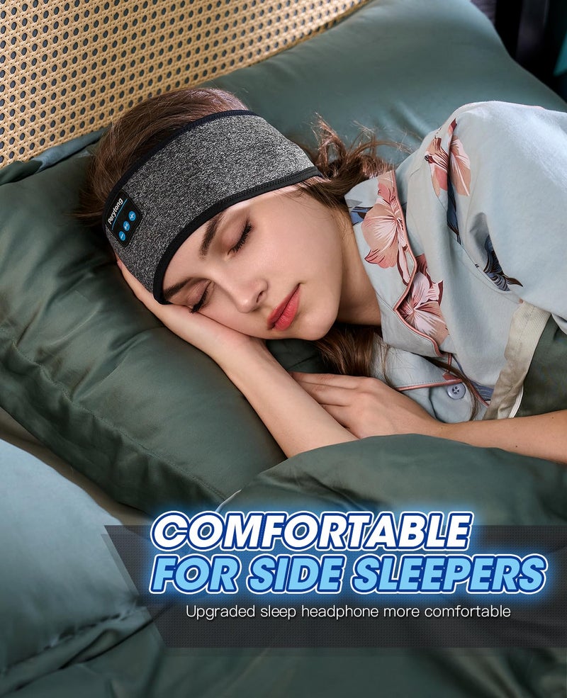 Perytong Bluetooth Sleep Headphones Headband with HD Speakers - Noise Cancelling, for Side Sleepers, Workout, Jogging, Yoga - Image 3