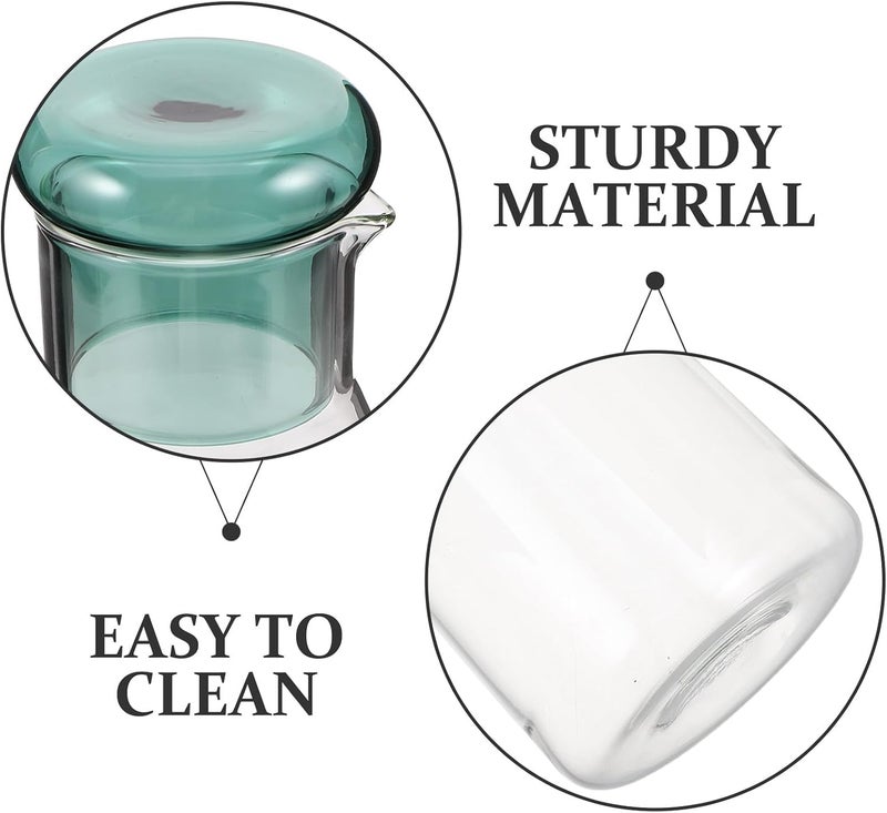 Glass Pitcher with Lid, 1.2l Heat-resistant Green Glass Water Jug for Hot and Cold Beverages, Iced Tea and Juice Carafe Suitable for Home and Kitchen Use - Image 2