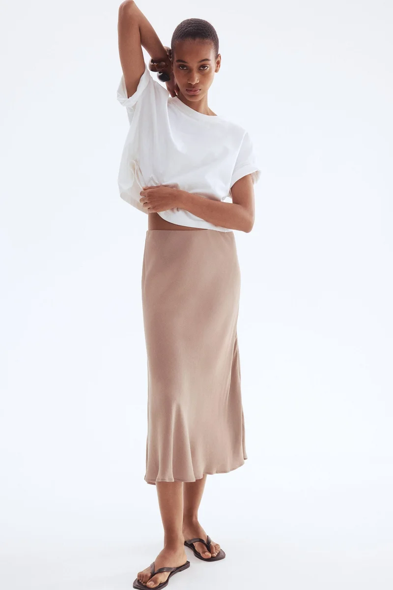 H&M Flared slip skirt