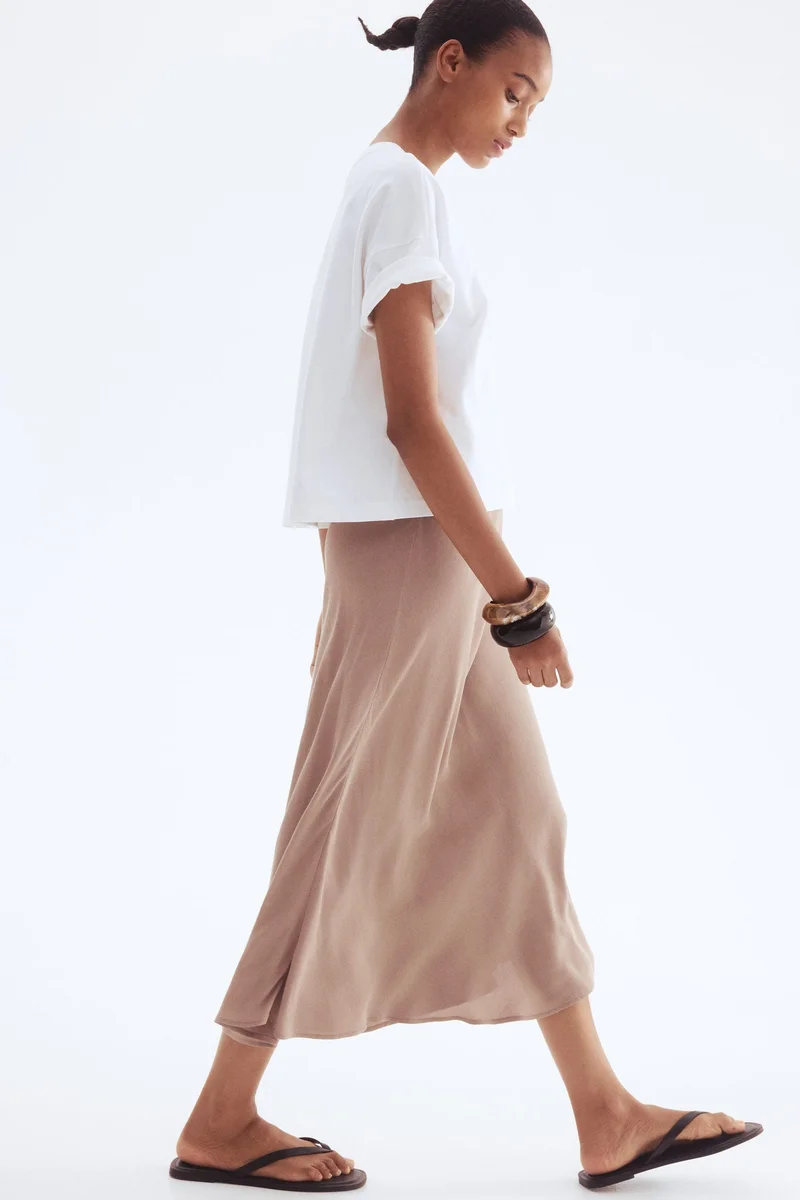 H&M Flared slip skirt