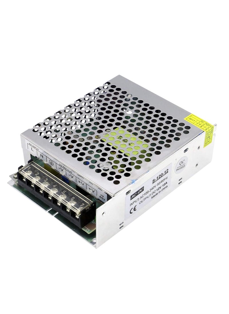 Generic AC 220V to DC 12V 10A 120W Voltage Transformer Regulated Switching Power-Supplys Adapter Converter for Strips Light Camera Computer Project Radio  - Image 1