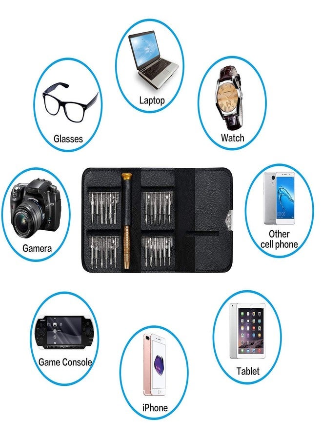 Meshiv 25 in 1 Precision Screwdriver Set Multi Pocket Repair Tool Kit for Mobiles | Laptops | Electronics (25 IN 1 Screwdriver Set) - Image 4