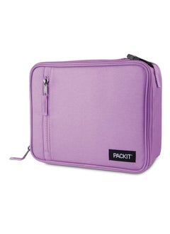 PackIt Freezable Classic Lunch Box, Lavender, Built with ECOFREEZE Technology, Fully Freezable, Collapsible, Reusable, With Zip Front Pocket and Buckle Handle, Designed for Fresh Lunch On the Go
