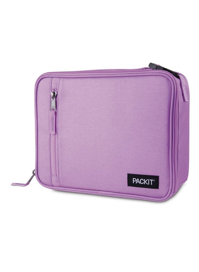 PACKIT - PackIt Freezable Classic Lunch Box, Lavender, Built with ECOFREEZE Technology, Fully Freezable, Collapsible, Reusable, With Zip Front Pocket and Buckle Handle, Designed for Fresh Lunch On the Go - Image 1