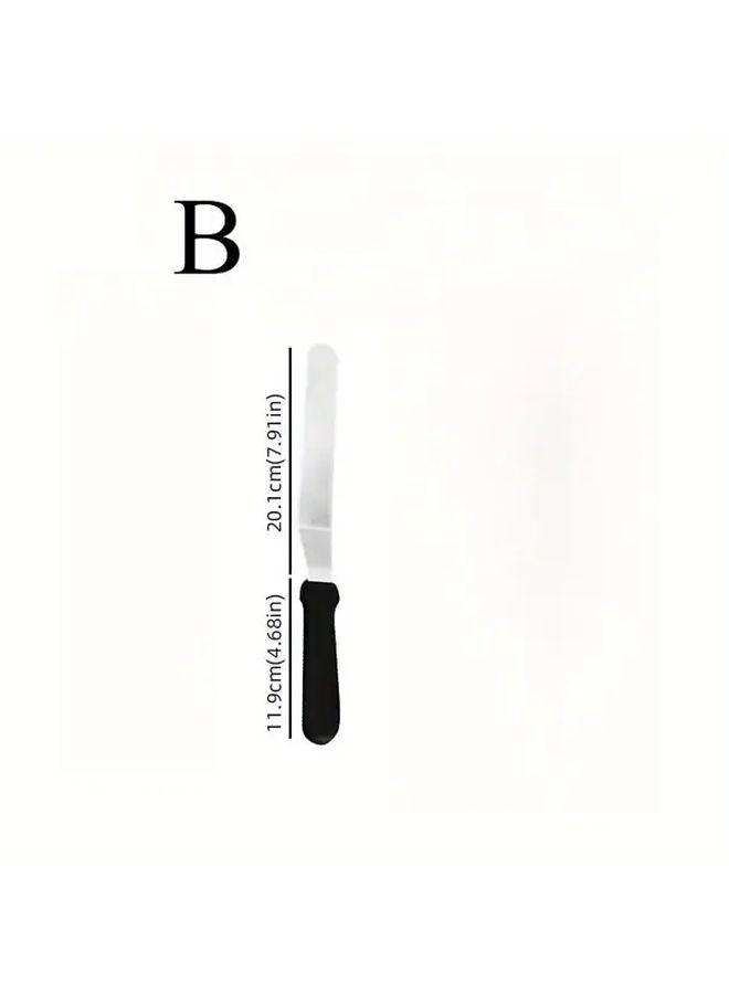 Six Inch Stainless Steel Palette Knife Professional Beveled Edge Spatula For Cake Frosting And Decorating - Image 5