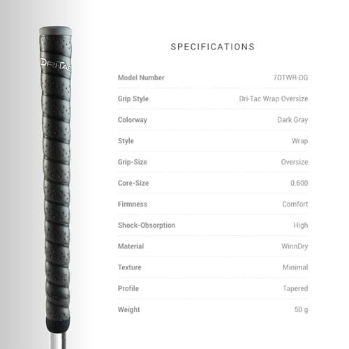 Winn Dri-Tac Wrap Oversize (+1/8 Inch) 13 Piece Golf Grip Bundle ( - Image 3