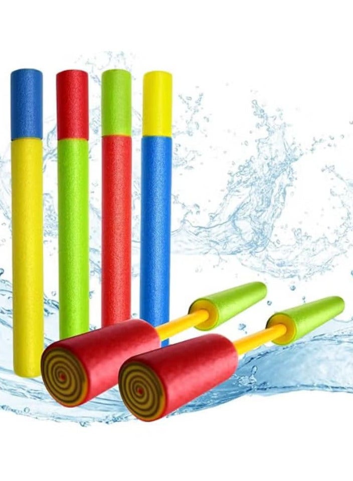 ATJTYSX Pack of 6 Colorful Water Guns for Kids, Foam Water Gun for Kids, Water Guns for Children, 35cm Colorful Spray Gun, Water Sprayer, for Boys and Girls, for Garden, Beach and Pool 