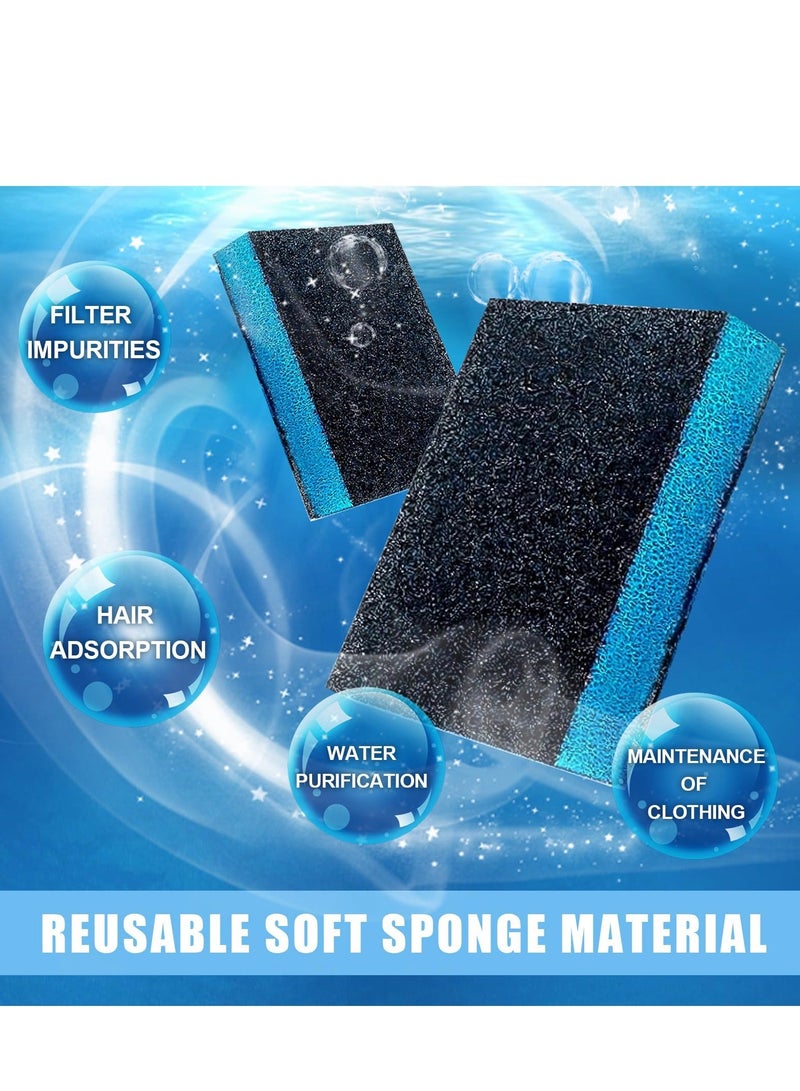 Reusable Household Filter Washer Trap Net Pouch, Lint Catcher for Laundry, Pet Hair Remover for Laundry, Washing Machine Floating Lint Mesh, Washing Machine Lint Traps (10PCS)  - Image 4