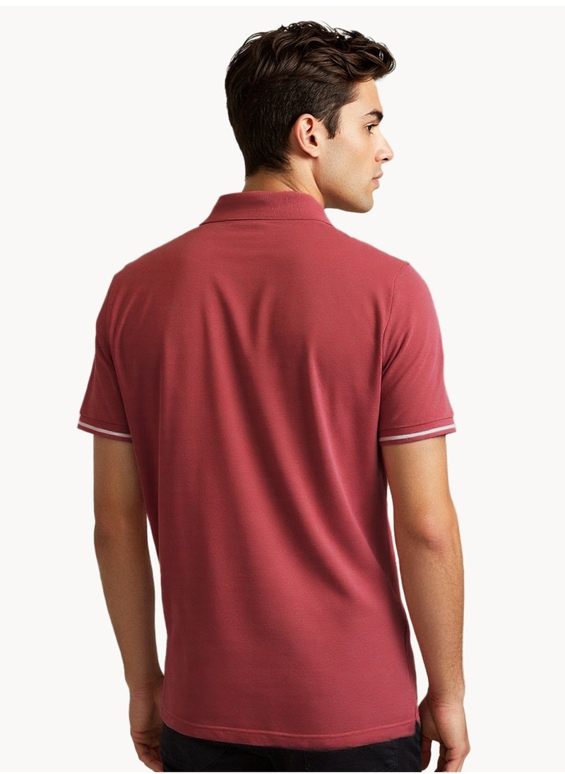 NAUTICA Basic Regular Fit Premium Cotton Logo Polo Shirt  - Image 3