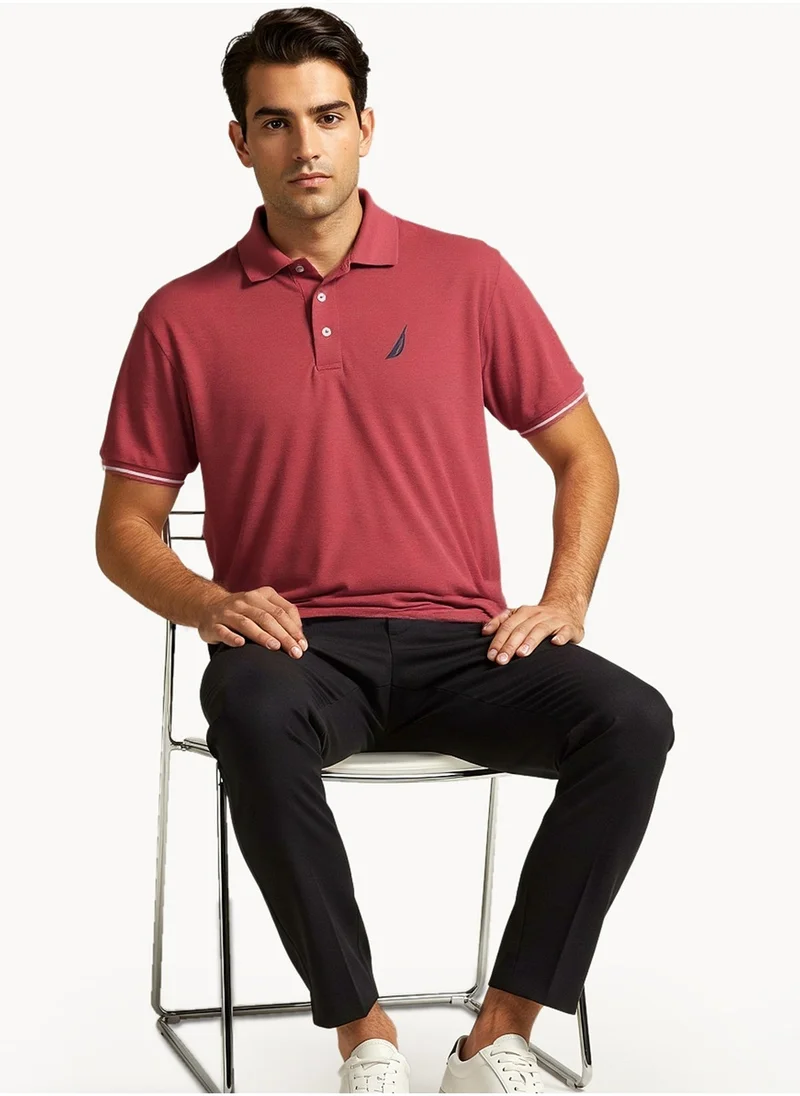 NAUTICA  Basic Regular Fit Premium Cotton Logo Polo Shirt for Men | Best Price UAE