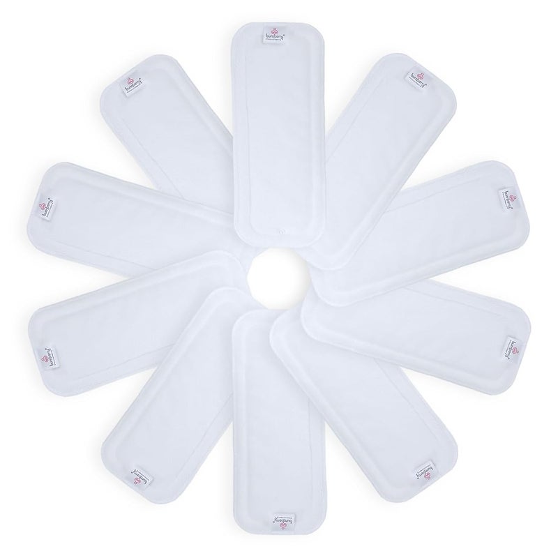 Baby Wet Free Cloth Diaper Inserts/Soakers/Liners - Reusable Washable for Cloth Diapers/Diaper Covers/Pocket Diapers (Pack of 10) (6-36 Months)