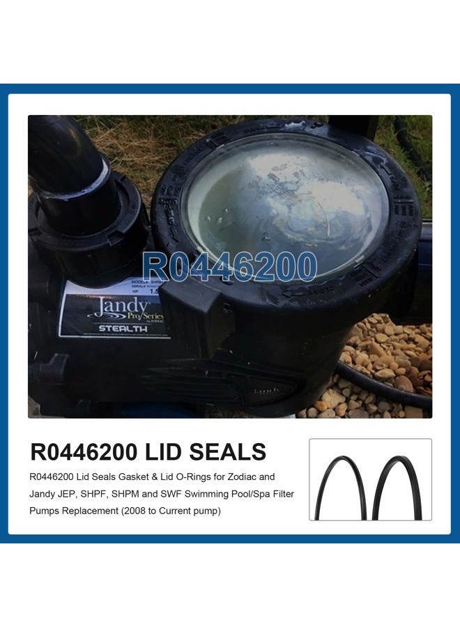 MEFONKOU R0446200 Lid Seals Gasket & Lid O-Rings for Zodiac and Jandy JEP, SHPF, SHPM and SWF Swimming Pool/Spa Filter Pumps Replacement-1 Sets (2/Pack) - Image 3