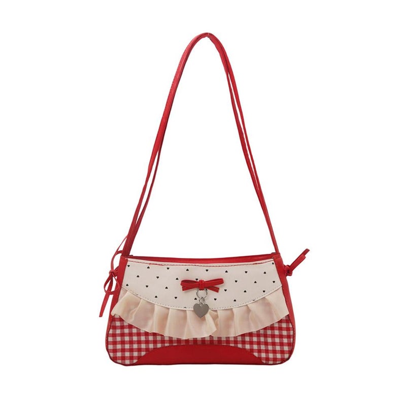 Stylish and versatile sweet bow underarm bag for women, 2025 summer, simple, niche, high-end shoulder/handbag. - Image 3