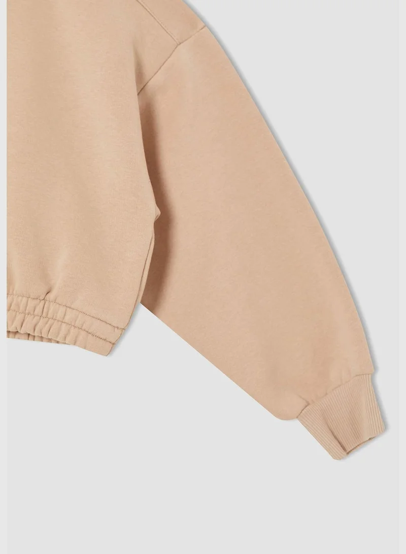 ديفاكتو Licensed Tweety Long Sleeve Cropped Sweatshirt