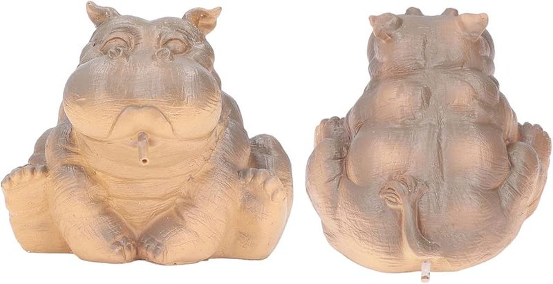 Resin Hippo Fountain Spitter For Garden Pond Indoor Outdoor Decoration - Image 4