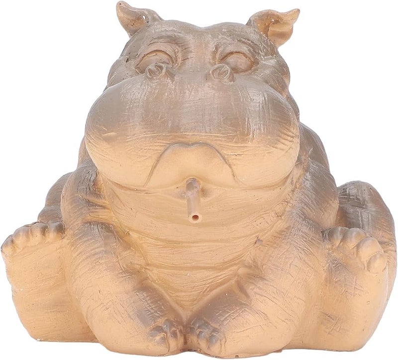 Resin Hippo Fountain Spitter For Garden Pond Indoor Outdoor Decoration - Image 1