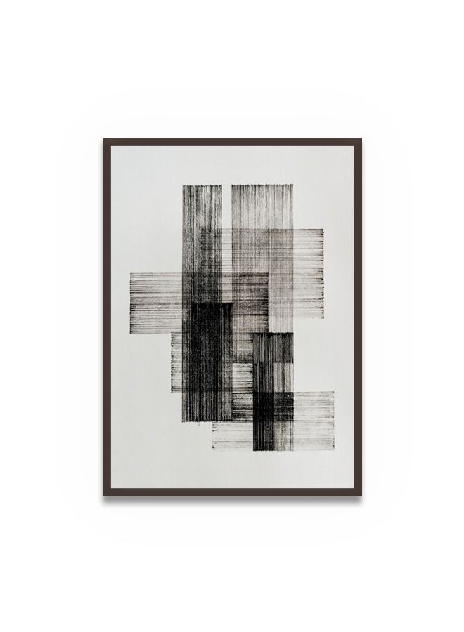 Marktna Canvas Wall Art For Wall Decoration Modern Design With A Hollow Brown Frame Size 120x80cm One Piece - Image 2