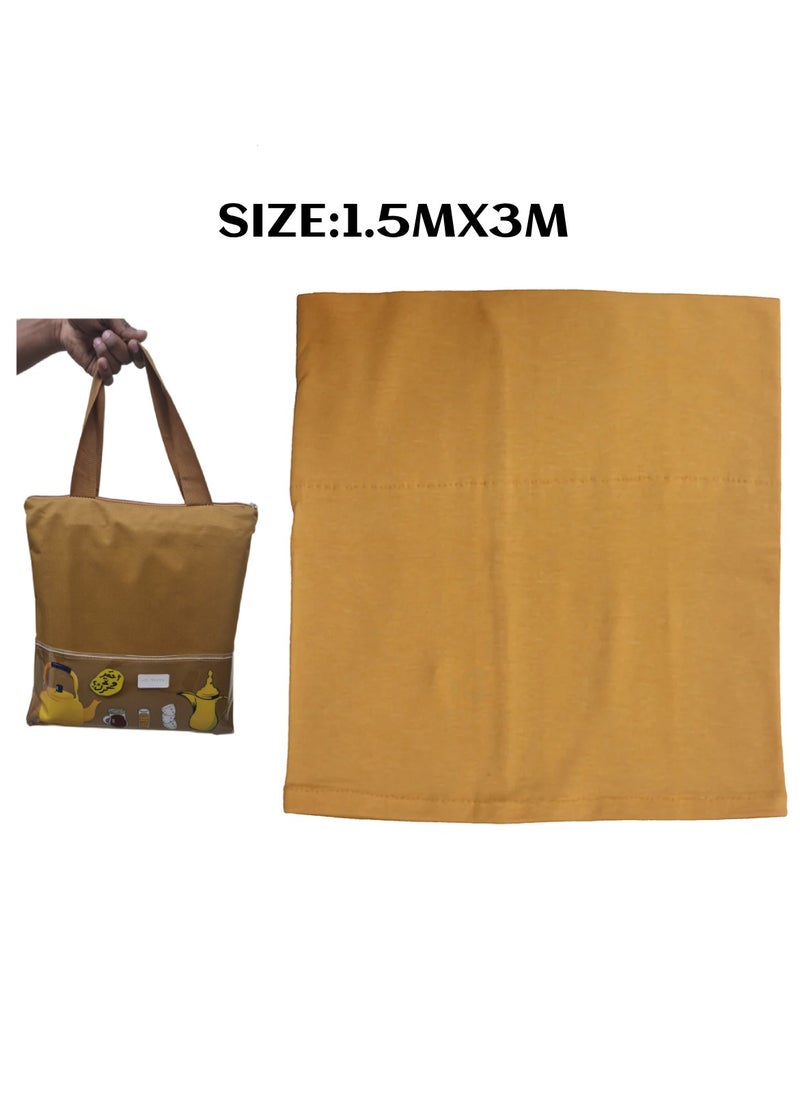 Yuwell Picnic Blanket Outdoor Mat Beach Mat And Desert Mat 1.5X3M Foldable Mat Camping Mat With Carrying Bag Sand Proof Mat For Outdoor And Ramadan Iftar Outdoor Mat  - Image 2