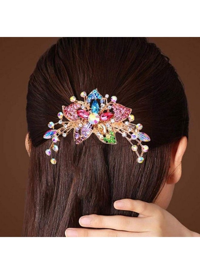 Sankuwen Sankuwen Flower Rhinestones Hair Combs Accessories,Perfect Mother's Day Gifts,Birthday Gifts,Wedding Gifts（Multicolor）  - Image 3