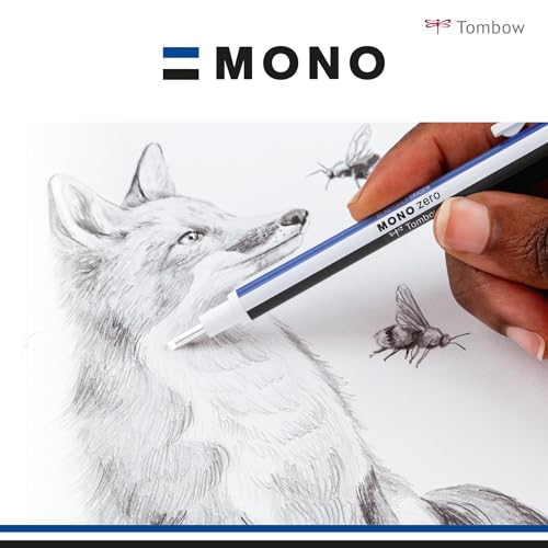 Tombow : Mono Zero Eraser Pen : Round Tip : White Barrel - Image 3