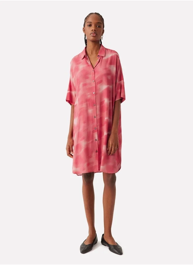 PARFOIS Printed Shirt Dress