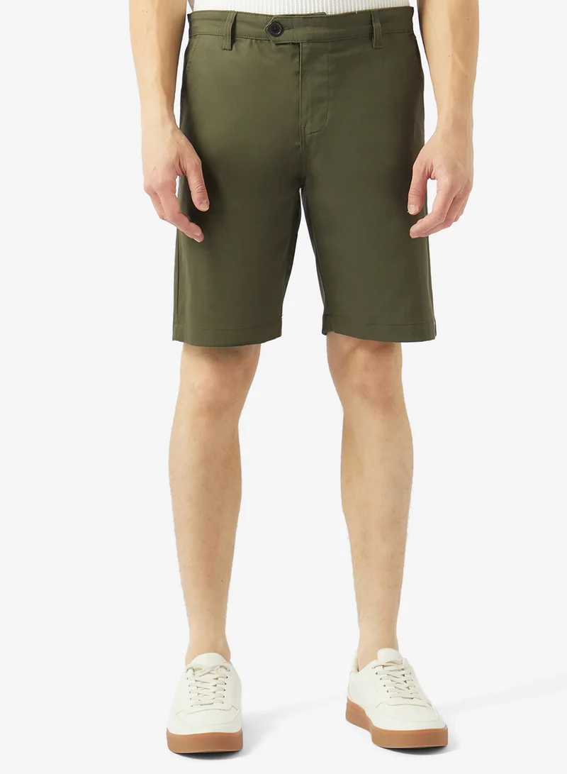 Robert Wood Side button closure shorts