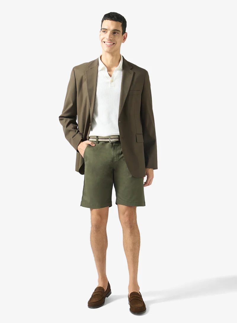 Robert Wood Side button closure shorts