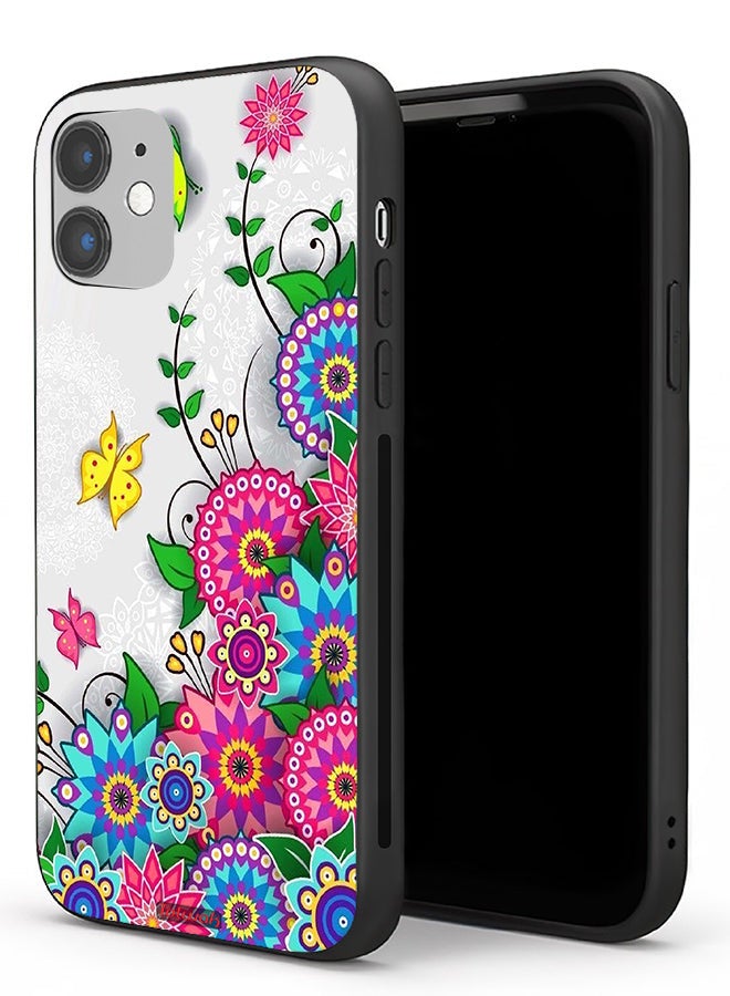 Tolwak Apple iPhone 11 Protective Case Mandala Flowers - Image 1