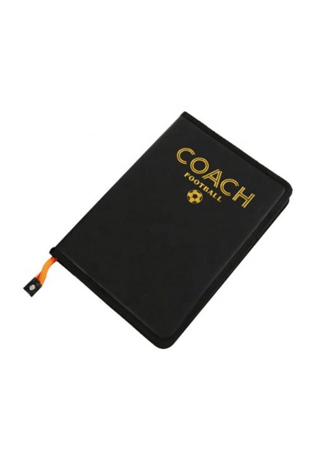 Soccer Coaching Board Set, Magnetic Tactical Strategy Portable with Dry Erase Marker Pen and Multicolor Leather Zipper Bag - Image 3