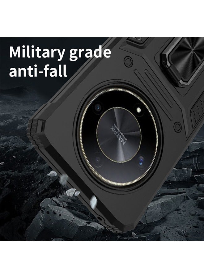 X-level Honor X9B 5g Case Cover with Ring Kickstand Stand Back Protective Armor Dual Layer Shockproof Anti-Scratch Cover Protector Car Mount Comfortable Touch shell Phone Holder Accessory for Honor X50 5g - Image 5