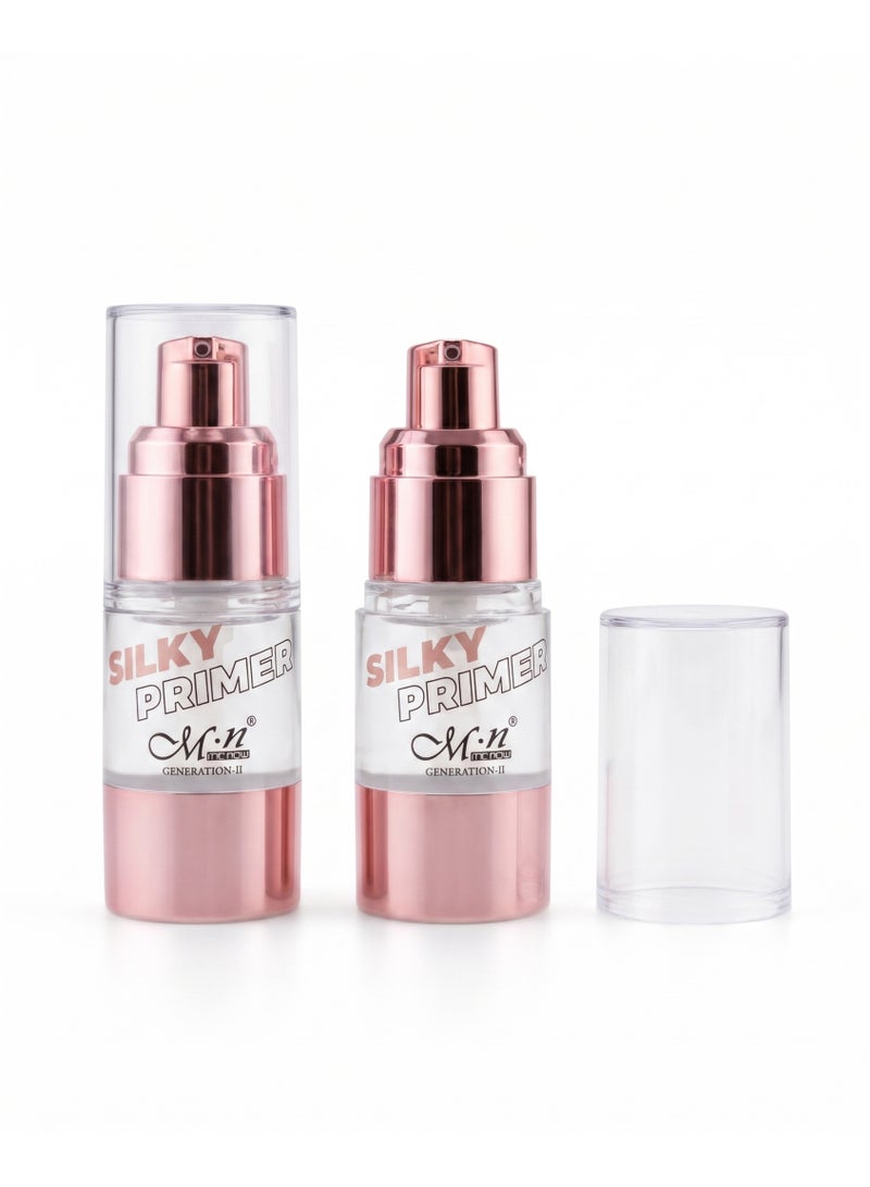 MN Menow Silky Primer Skin Base Visage Prep+Prime, 15ml - Image 3