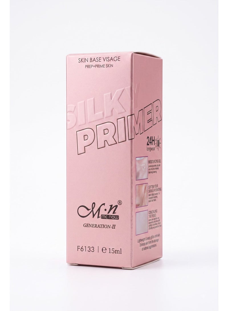 MN Menow Silky Primer Skin Base Visage Prep+Prime, 15ml - Image 2