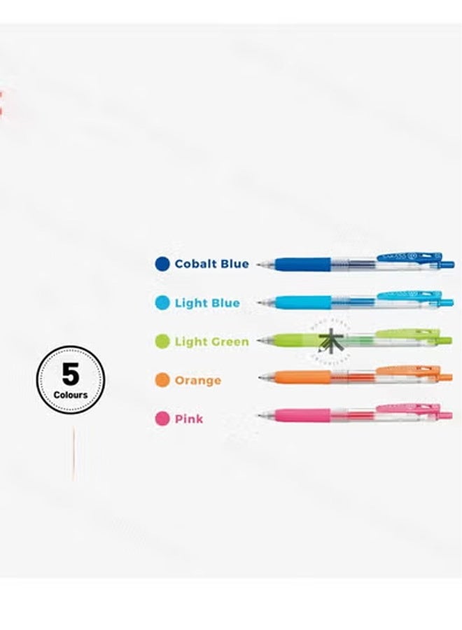 ZEBRA 4 sets of 5 dry erase clip pens 0.7 mm, set of 5 colors JJB15-5CAR - Image 2