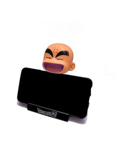 Geekmonkey Geekmonkey Cute Goku Bobbleheads with Phone Stand, Car Decor Shaking Head Krillin Toy Action Figurine, Dragon Ballz Fans Collectible Figure Wobble Head for Car Dashboard  - Image 4