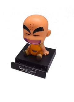 Geekmonkey Geekmonkey Cute Goku Bobbleheads with Phone Stand, Car Decor Shaking Head Krillin Toy Action Figurine, Dragon Ballz Fans Collectible Figure Wobble Head for Car Dashboard  - Image 2
