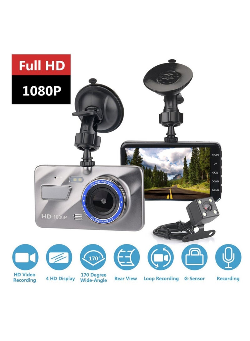 Generic 4 Inch HD 1080P DVR Dash Camera Touch Screen Driving Recorder Support Night Vision Loop Recording - Image 1